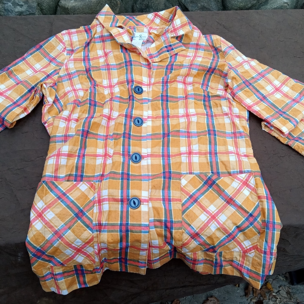 Vintage Shaker Square Women's Long Sleeve Shirt